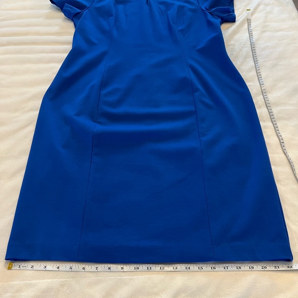 🎉Host Pick🎉Talbots Royal Blue Dress w/Decorative Pearl Neckline Size 16 - Picture 8 of 13